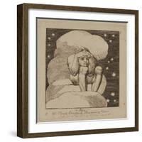 P.440-1985 Air, on Cloudy Doubts and Reasoning Cares, Plate 4 of 'The Gates of Paradise', First…-William Blake-Framed Giclee Print