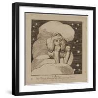 P.440-1985 Air, on Cloudy Doubts and Reasoning Cares, Plate 4 of 'The Gates of Paradise', First…-William Blake-Framed Giclee Print