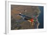 P-47 Thunderbolts Flying over Chino, California-Stocktrek Images-Framed Photographic Print