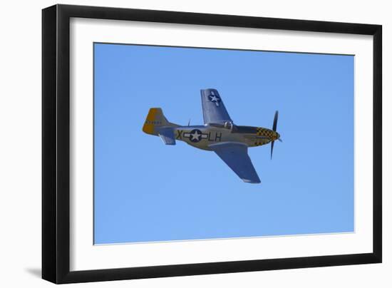 P-51 Mustang, American Fighter Plane, War Plane-David Wall-Framed Photographic Print