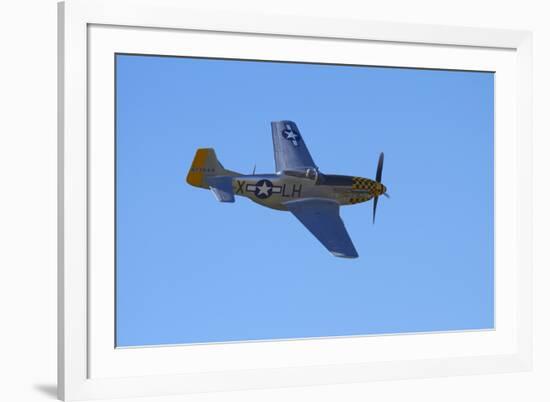 P-51 Mustang, American Fighter Plane, War Plane-David Wall-Framed Photographic Print