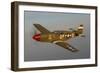 P-51C Mustang Flying over Chino, California-Stocktrek Images-Framed Photographic Print