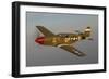 P-51C Mustang Flying over Chino, California-Stocktrek Images-Framed Photographic Print