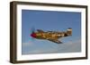 P-51C Mustang Flying over Chino Hills, California-Stocktrek Images-Framed Photographic Print