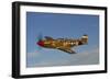 P-51C Mustang Flying over Chino Hills, California-Stocktrek Images-Framed Photographic Print