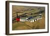 P-51D Mustang Flying over Chino, California-Stocktrek Images-Framed Photographic Print