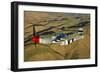 P-51D Mustang Flying over Chino, California-Stocktrek Images-Framed Photographic Print