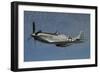 P-51D Mustang Flying over Santa Rosa, California-Stocktrek Images-Framed Photographic Print