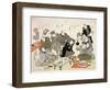 P.61-1938 Painting and Calligraphy Party at the Manpachiro Teahouse-Utagawa Kunisada-Framed Giclee Print