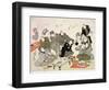 P.61-1938 Painting and Calligraphy Party at the Manpachiro Teahouse-Utagawa Kunisada-Framed Giclee Print