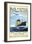 P. and O. Australia Via the Cape-null-Framed Giclee Print