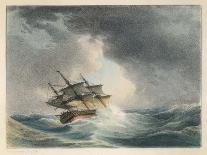 Scene Two: The Sailing Vessel Runs into Rough Seas-P.e. Lawrence-Framed Art Print