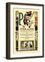 P for Punch and Judy-Tony Sarge-Framed Art Print