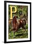 P For the Pony That Plays In the Park-Edmund Evans-Framed Art Print