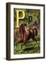 P For the Pony That Plays In the Park-Edmund Evans-Framed Art Print