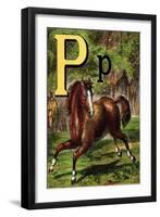 P For the Pony That Plays In the Park-Edmund Evans-Framed Art Print