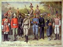 English Colonial Armies in Their Respective Uniforms 21 June 1883, from "Le Petit Journal", 1899-P.h.g.v. Michel-Giclee Print