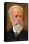 P I Tchaikovsky-null-Framed Stretched Canvas