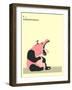 P is For Pandapotomus-Jazzberry Blue-Framed Art Print