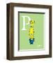 P is for Papa (green)-Theodor (Dr. Seuss) Geisel-Framed Art Print