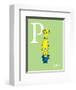 P is for Papa (green)-Theodor (Dr. Seuss) Geisel-Framed Art Print