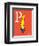 P is for Papa (red)-Theodor (Dr. Seuss) Geisel-Framed Art Print