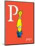 P is for Papa (red)-Theodor (Dr. Seuss) Geisel-Mounted Art Print