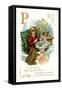 P is for Pastime-null-Framed Stretched Canvas