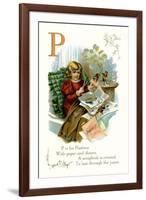 P is for Pastime-null-Framed Art Print