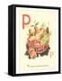 P is for Pears-null-Framed Stretched Canvas