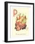 P is for Pears-null-Framed Art Print