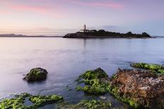 View over the Sea on the Lighthouse of the Island Illa D'Alcanada, Daybreak, Alcanada-P. Kaczynski-Photographic Print