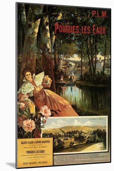 P. L. M. (Pougues-Les-Eaux), c.1898-Francois Fleming-Mounted Giclee Print