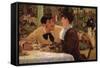 P? Lathuille-Edouard Manet-Framed Stretched Canvas