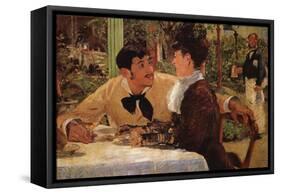 P? Lathuille-Edouard Manet-Framed Stretched Canvas