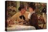 P? Lathuille-Edouard Manet-Stretched Canvas
