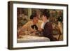 P? Lathuille-Edouard Manet-Framed Art Print