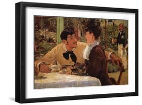 P? Lathuille-Edouard Manet-Framed Art Print