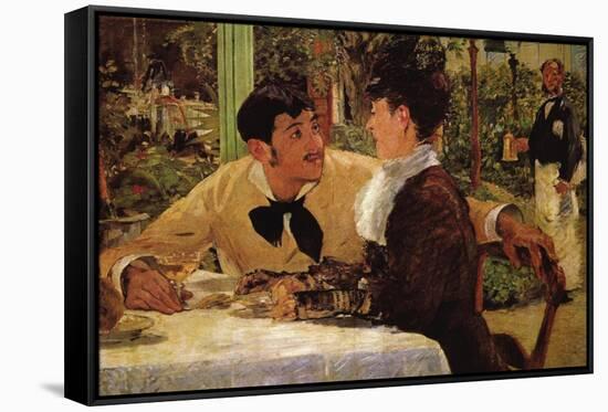 P? Lathuille-Edouard Manet-Framed Stretched Canvas