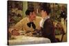 P? Lathuille-Edouard Manet-Stretched Canvas