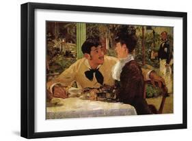 P? Lathuille-Edouard Manet-Framed Art Print