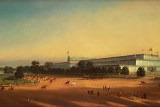 Crystal Palace During the Great Exhibition of 1851, with Queen Victoria in a Carriage-P. Le Bihan-Framed Giclee Print
