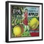 P.M. Apple Crate Label - Watsonville, CA-Lantern Press-Framed Art Print