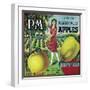 P.M. Apple Crate Label - Watsonville, CA-Lantern Press-Framed Art Print