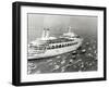 P&O Cruise Ship Canberra Returns to Southampton Water after Service in the Falklands War, July 1982-null-Framed Premium Photographic Print