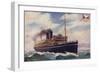 P&O Liner Ss Mantua-null-Framed Giclee Print