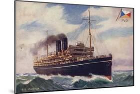 P&O Liner Ss Mantua-null-Mounted Giclee Print