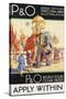 P&O World Tours. Dorothy Newsome, c.1930-null-Stretched Canvas