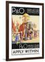 P&O World Tours. Dorothy Newsome, c.1930-null-Framed Giclee Print