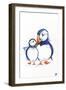 P. Parading Puffins-Marc Allante-Framed Art Print